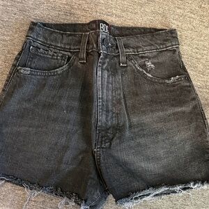 BDG Black High-Rise Denim Shorts